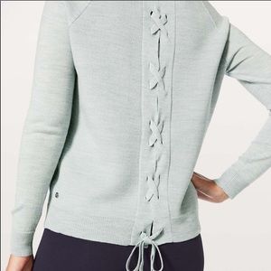 Lululemon Tied To You Lace Up Sweater